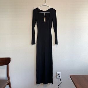 BNWT Long Sleeve Black Skims Dress